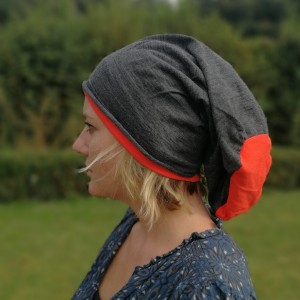 czapka smerfetka na podszewce