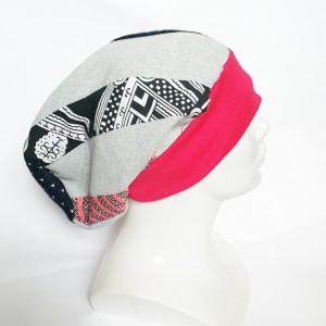 czapka patchworkowa na podszewce