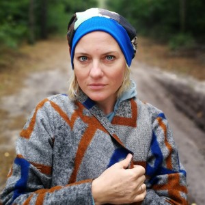 czapka patchworkowa na podszewce