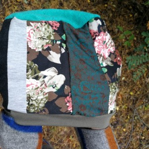 czapka patchworkowa na podszewce