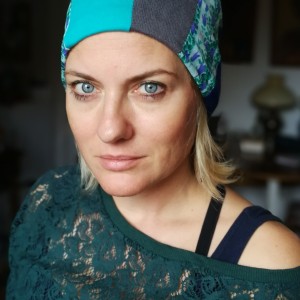 czapka patchworkowa na podszewce