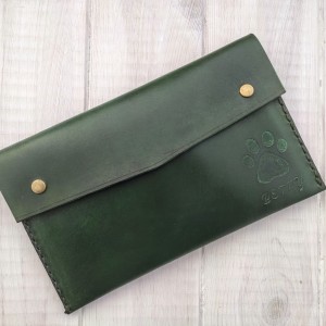 Skórzane etui na książeczkę zdrowia zwierzaka