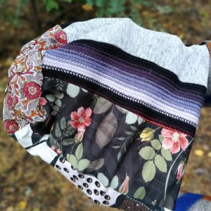 czapka patchworkowa na podszewce