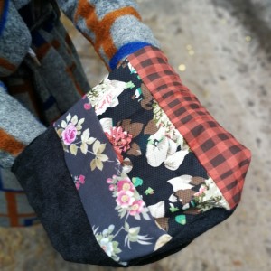 czapka patchworkowa na podszewce