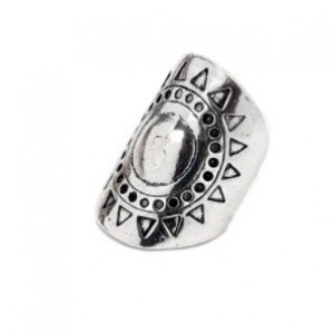 pierścionek haftowany orientalny w stylu boho handmade