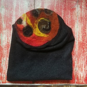 czapka wełniana  handmade zimowa