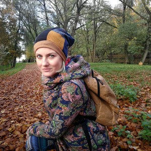 czapka patchworkowa na podszewce