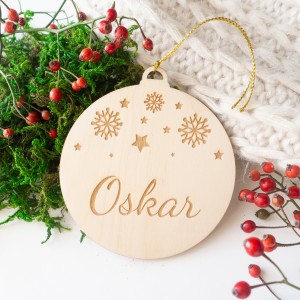 Bombka grawer - pada śnieg