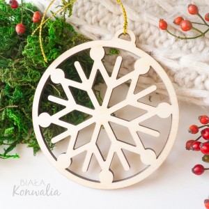 Bombka - śnieżynka 3