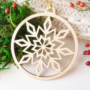 Bombka - śnieżynka 1