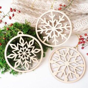 Zestaw bombek - płatki śniegu