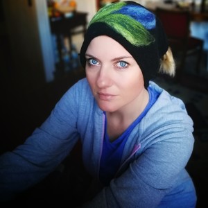 komin wełniany na podszewce