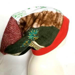 czapka na podszewce uniwersalna patchworkowa