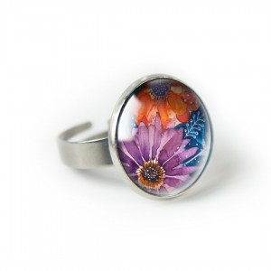 Autumn flowers pierścionek