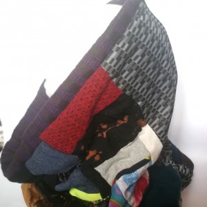 komin patchworkowy na podszewce