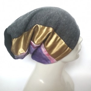 capka damska patchworkowa ciepła