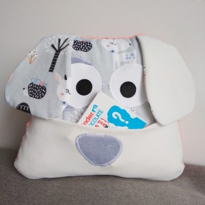 Poduszka pies z kiszonką szary