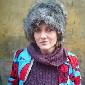 czapka futrzana damska szara handmade uszyta ze sztucznego futerka