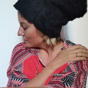 czapka czarna futrzana