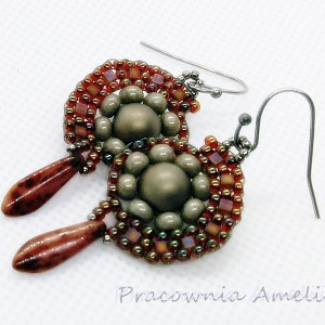 hematyt platerowany w koralikach