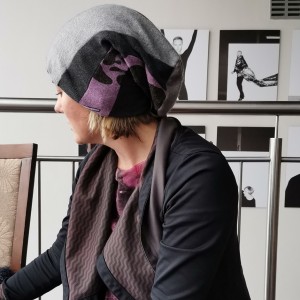 capka damska patchworkowa ciepła