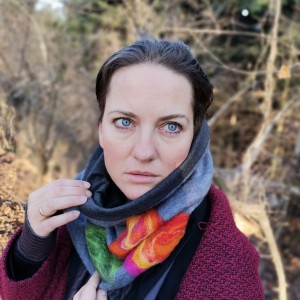 komin tuba wełniany filcowany