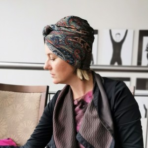 czapka turbanowa etno boho motyw orientalny