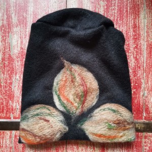 czapka wełniana  handmade zimowa