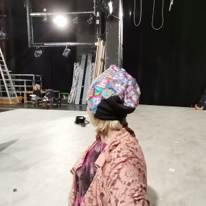 czapka damska patchworkowa codzienna