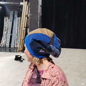 czapka damska patchworkowa codzienna