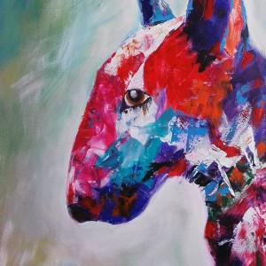 Bulterier na płótnie