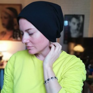 czapka w paski  codzienna