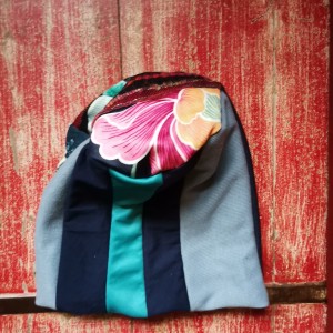 czapka damska patchworkowa codzienna