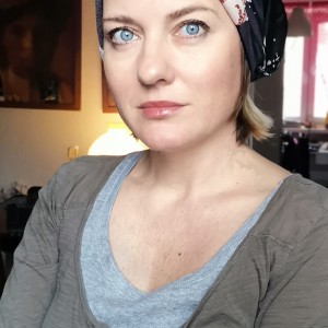 czapka damska patchworkowa codzienna