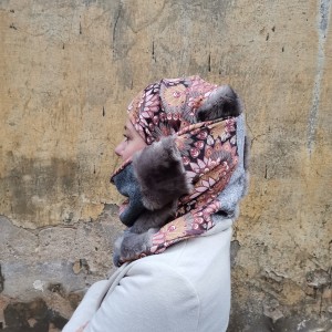 Komplet tuba patchworkowa i czapka