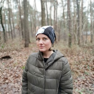 Czapka patchworkowa damska uniwersalna