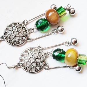 kolczyki wiszące etno