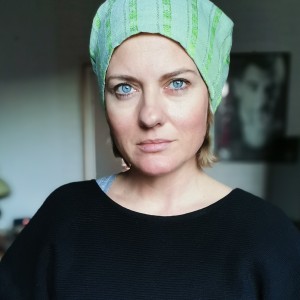 czapka damska zielona