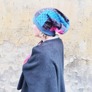 Czapka patchworkowa damska uniwersalna