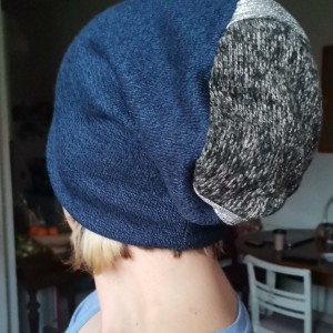 czapka damska granatowa smerfetka