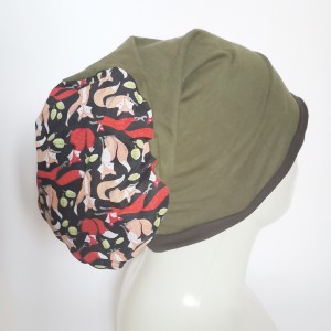 czapka damska dzianina zielona