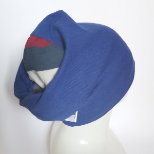 Czapka niebieska długa smerfetka