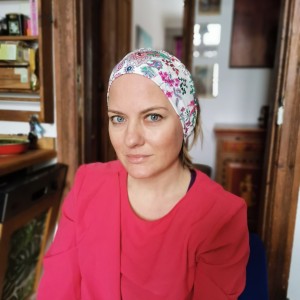 Opaska dobra na jogę bawełniana miekka