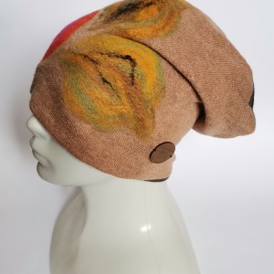 czapka welniana na podszewce