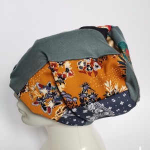 Czapka patchworkowa długa smerfetka