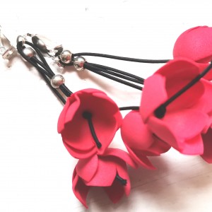 Klipsy kwiatowe lekkie