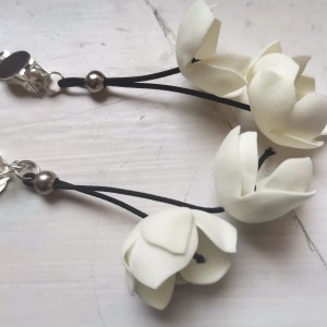 Klipsy kwiatowe lekkie