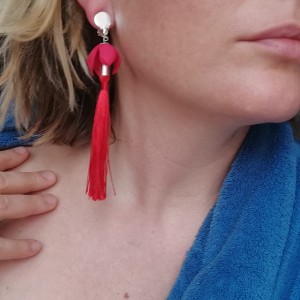 Klipsy kwiatowe lekkie