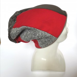 Czapka damska męska unisex patchworkowa