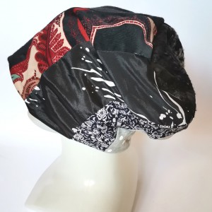 Czapka damska patchworkowa zero waste